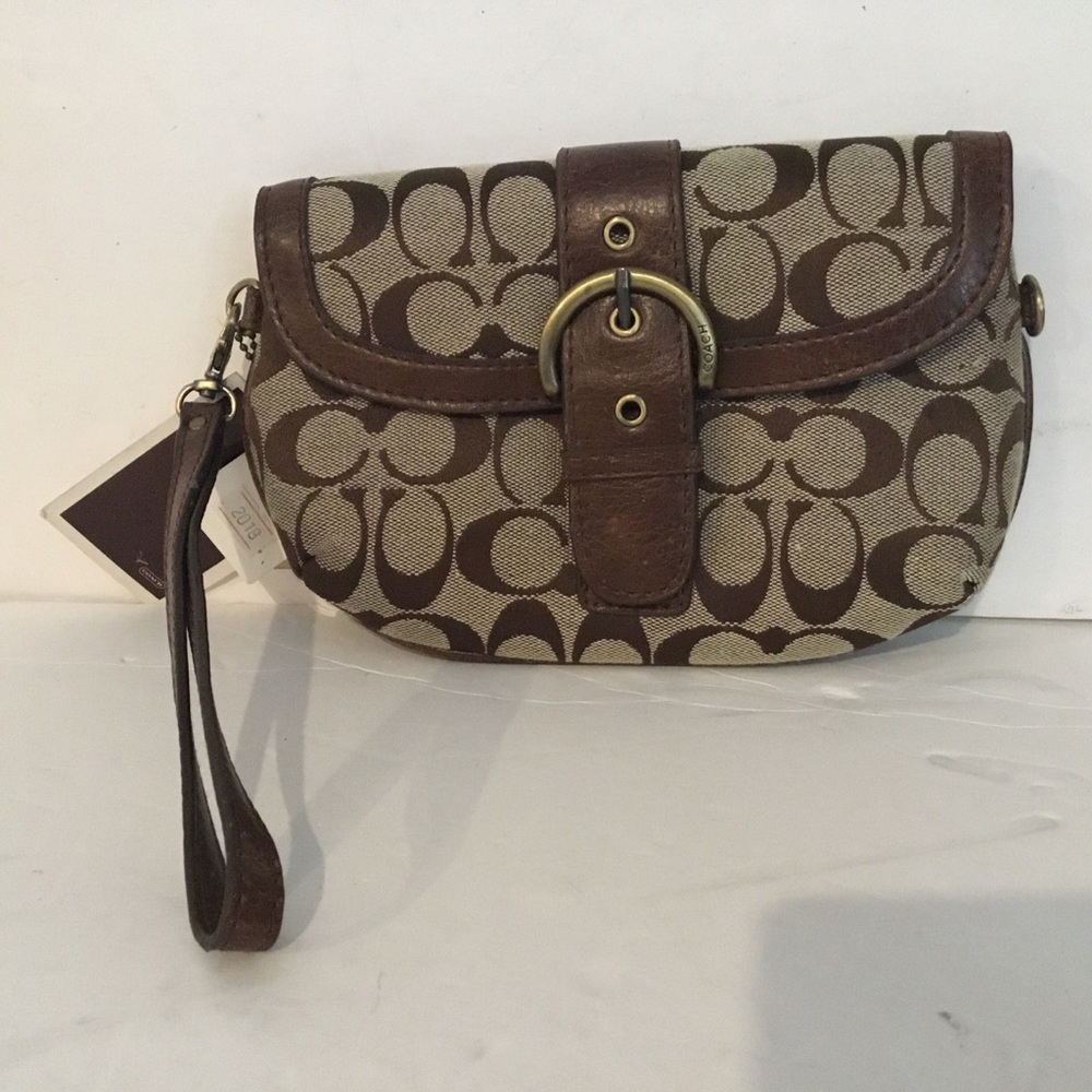Purse in brown and tan. Midsize. Vintage